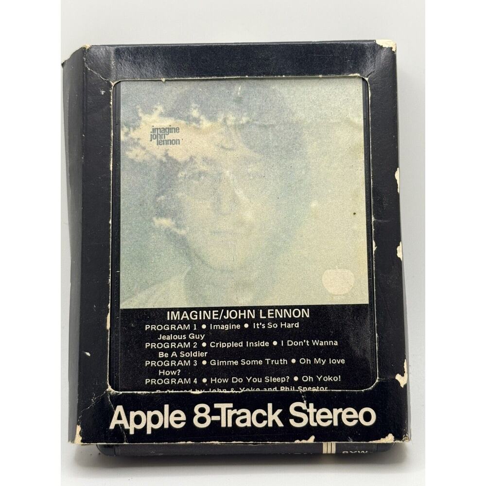 John Lennon-Imagine Apple 8 Track Tape-CLEAN-Beatles!